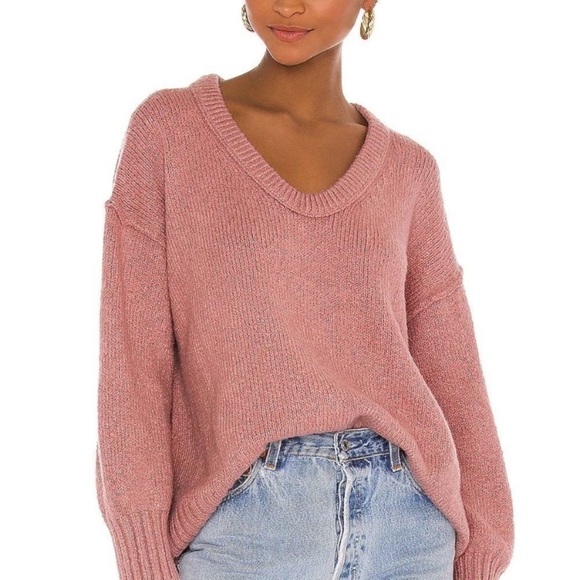 Free People Brookside Tunic Sweater in Alpine Rosesoze M - Picture 1 of 11